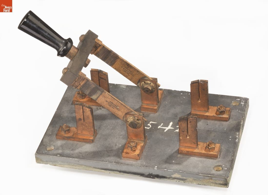 Trumbull Electric Manufacturing Company Electric Switch, Used on Sugar Island, Detroit River, Michigan, circa 1910