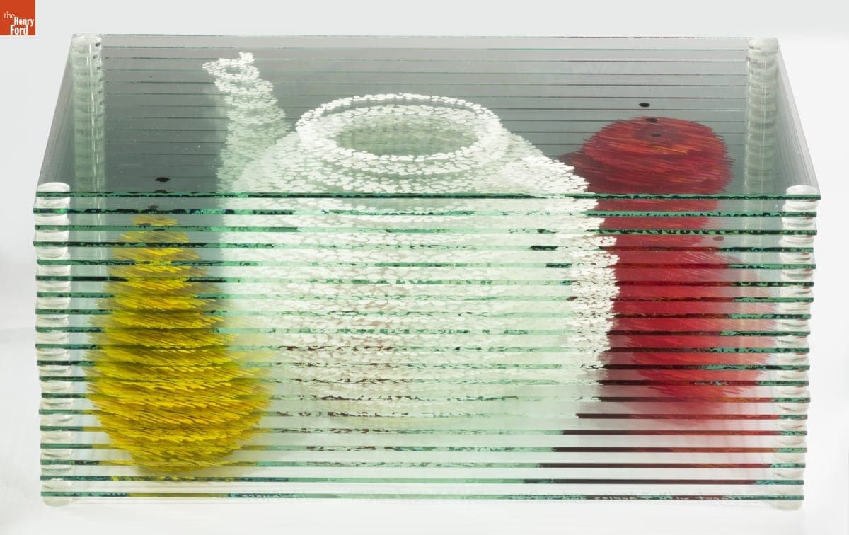 "Teapot and Four Apples" by Carol Cohen, 1988