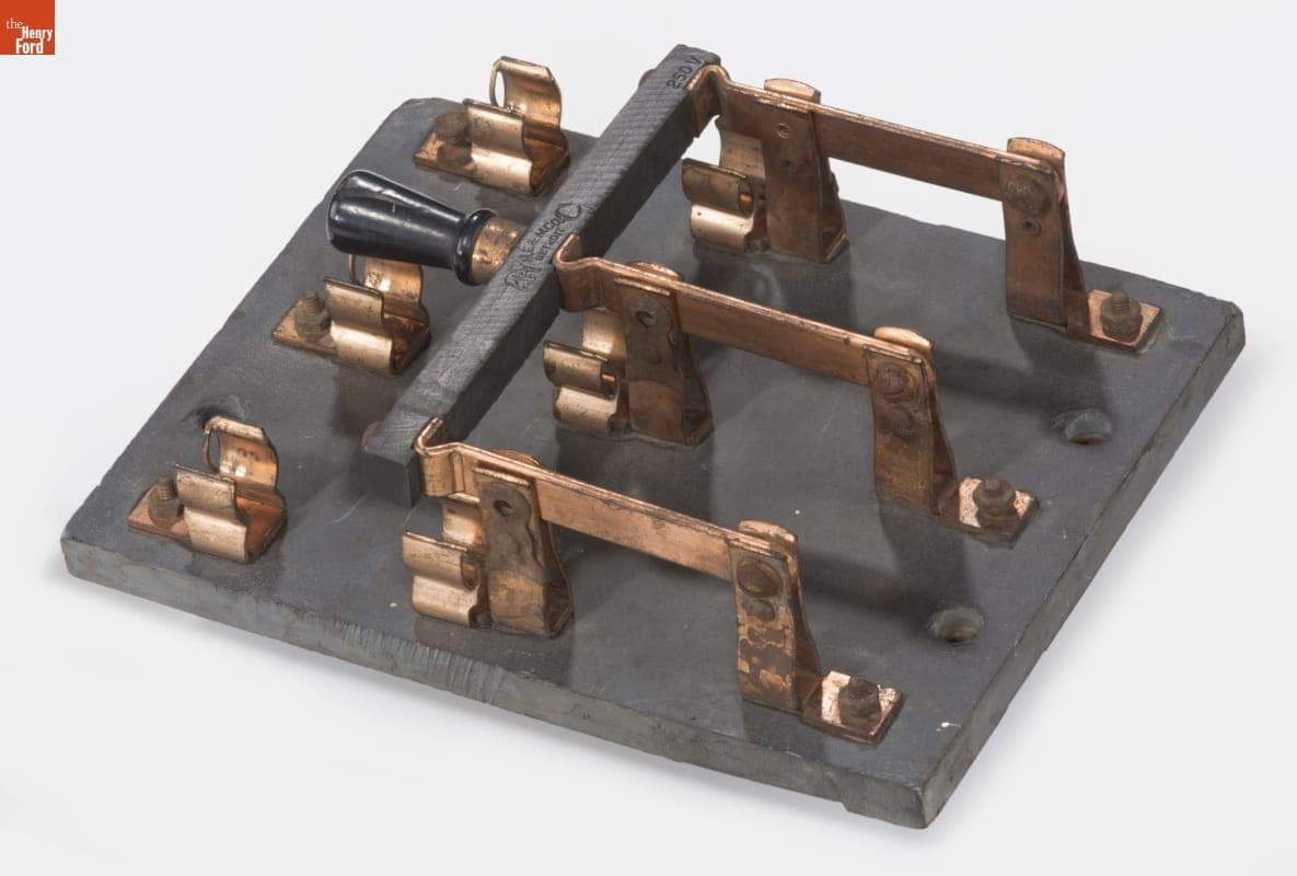 Mutual Electric & Machine Co. Electric Switch, Used on Sugar Island, Detroit River, Michigan, circa 1910