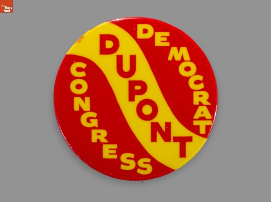 Button, "Congress Dupont Democrat," 1968-1974