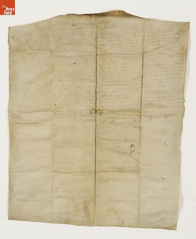 Deed of Land from the Ojibwa Nations at Detroit to William Tucker of Detroit, Michigan, September 22nd, 1780