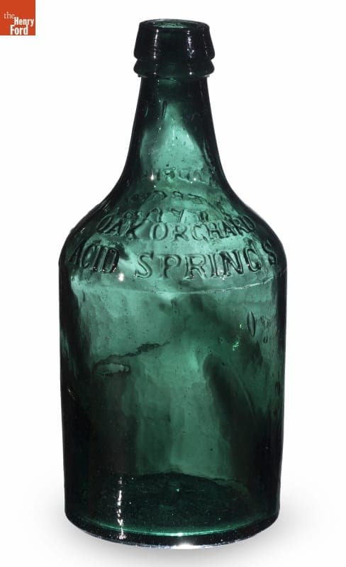 Oak Orchard Acid Springs Water Bottle, 1850-1870
