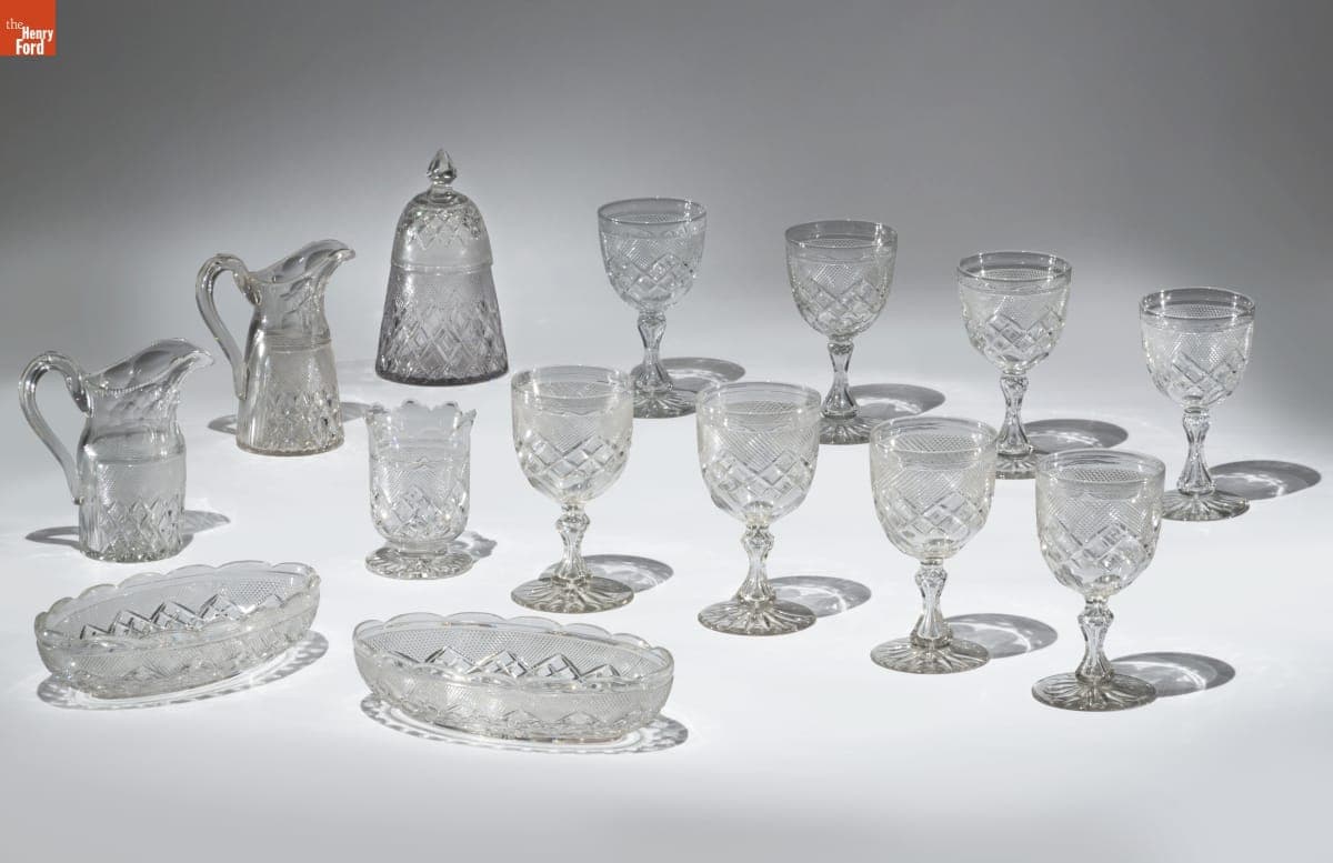 Cut Glass Tableware, 1855-1870