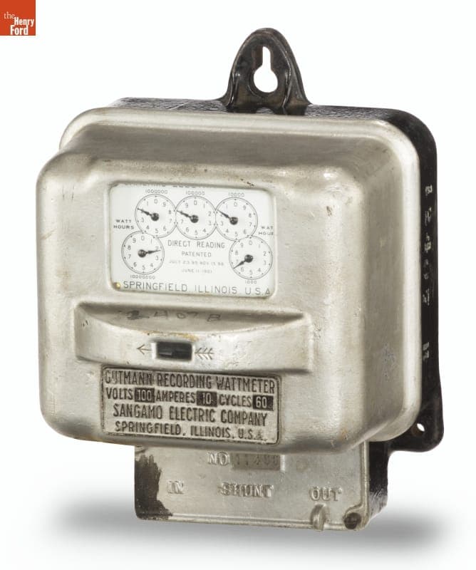 Sangamo Electric Company Gutmann Type B Wattmeter, 1901-1903