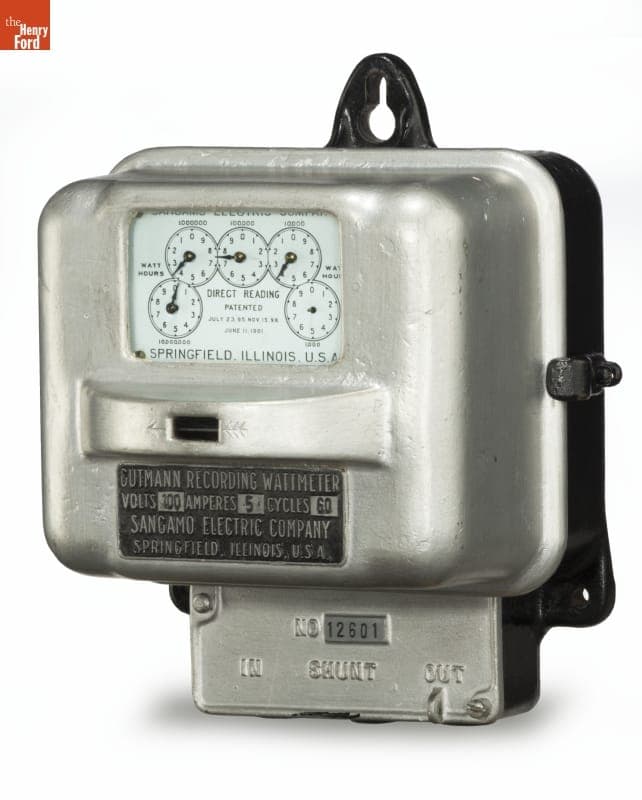 Sangamo Electric Company Gutmann Type B Wattmeter, 1901-1903