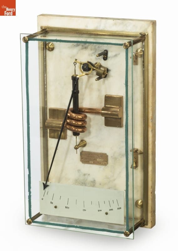 Westinghouse Ammeter, Used in the North Union Station Power House, Boston, Mass., circa 1893