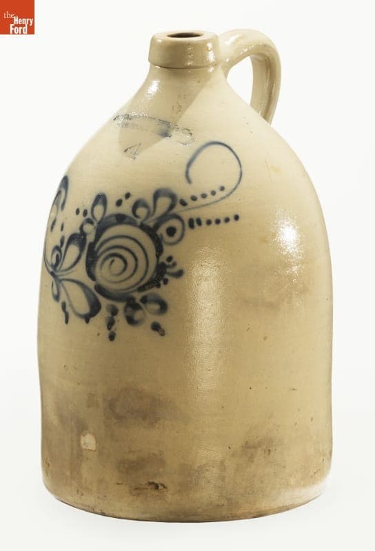 Four Gallon Stoneware Jug, 1850-1875