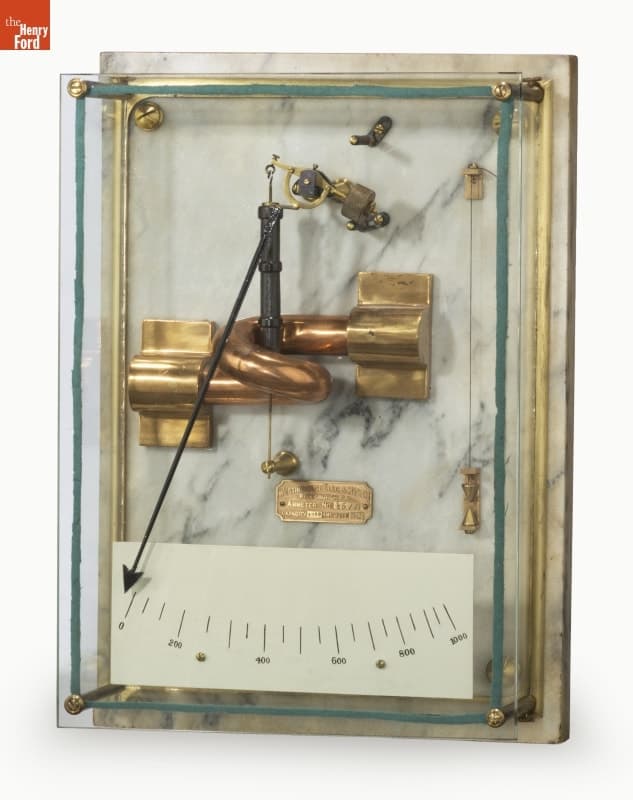 Westinghouse Ammeter, Used in the North Union Station Power House, Boston, Mass., circa 1893