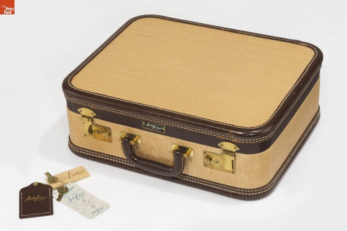 Orenstein Trunk Company Amelia Earhart Brand Luggage Overnight Case, 1943-1950