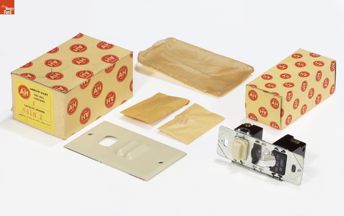 Arrow-Hart & Hegeman #6416-I Push Switch, 1958-1968