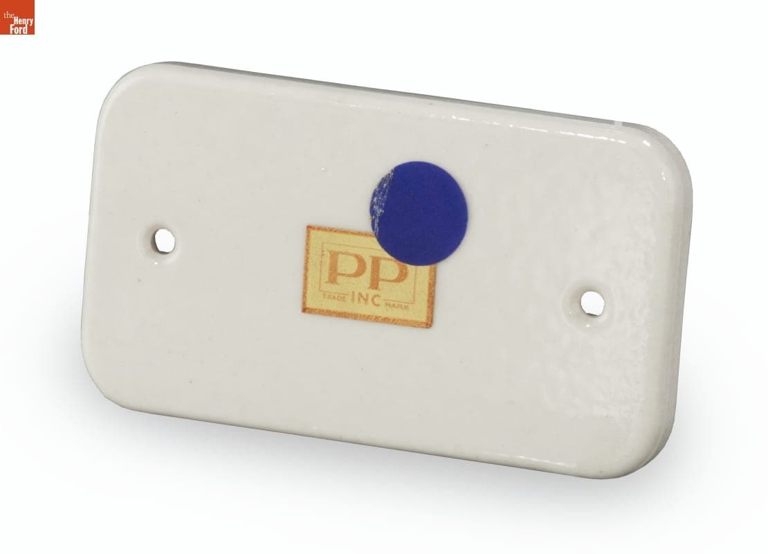 Porcelain Products, Inc. Ready Box Cover, 1929-1937