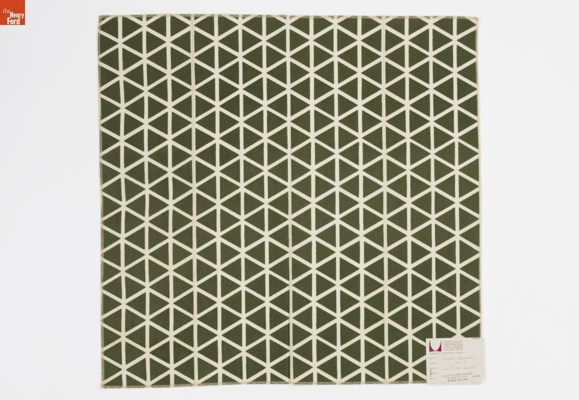 Swatch, "Small Triangles," Designed by Alexander Girard for Herman Miller, 1952