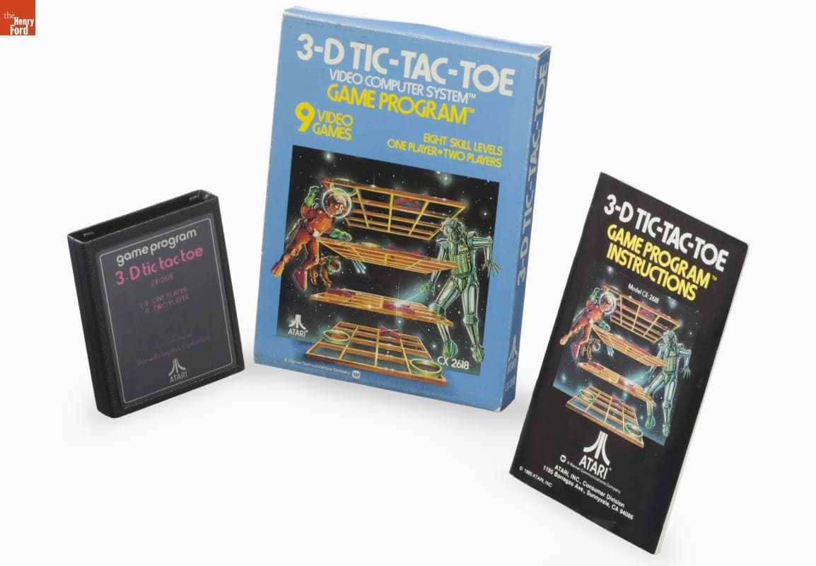 Atari Video Game, "3-D Tic-Tac-Toe," 1980