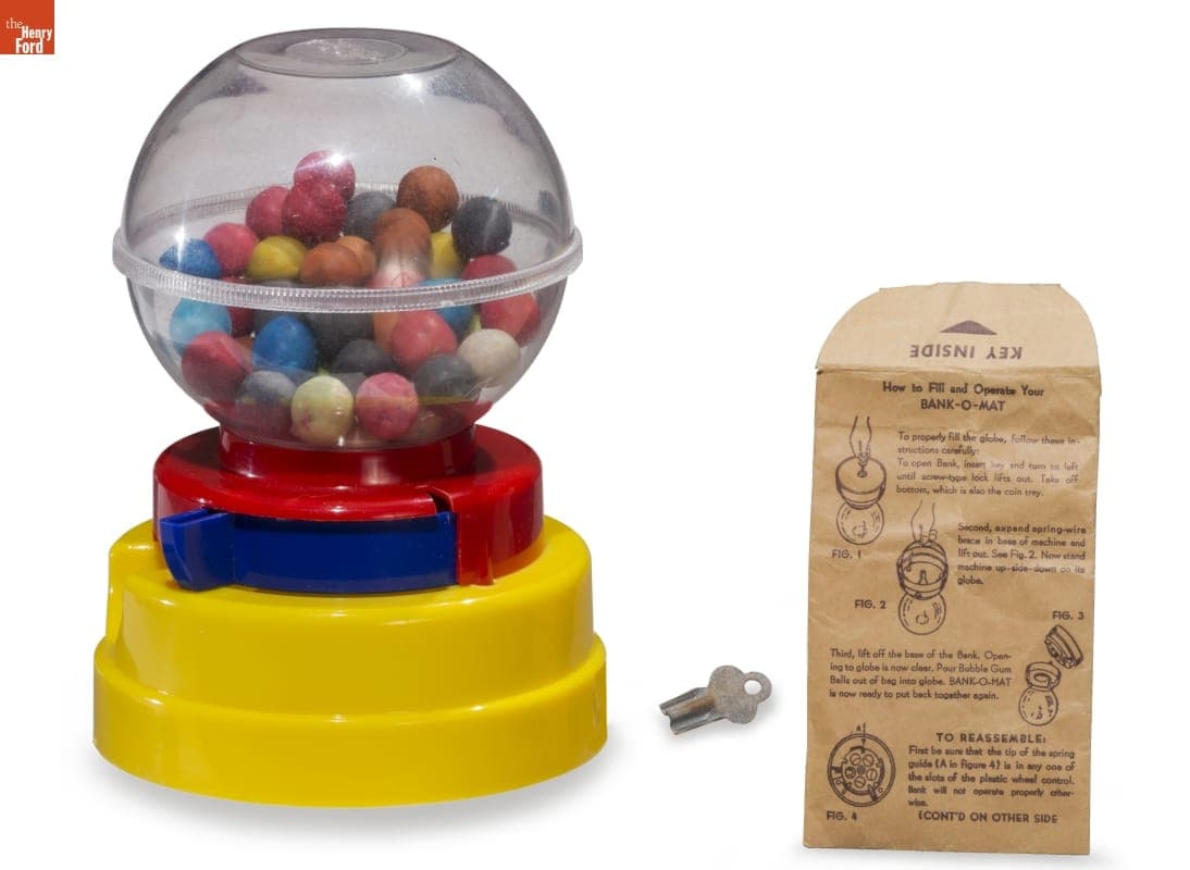 "Bank-O-Mat," Bank and Gumball Machine, circa 1960