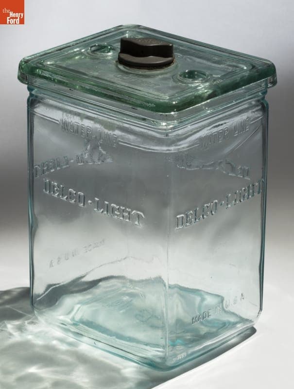 Delco-Light Co. Exide Farm Lighting Battery Jar, circa 1935