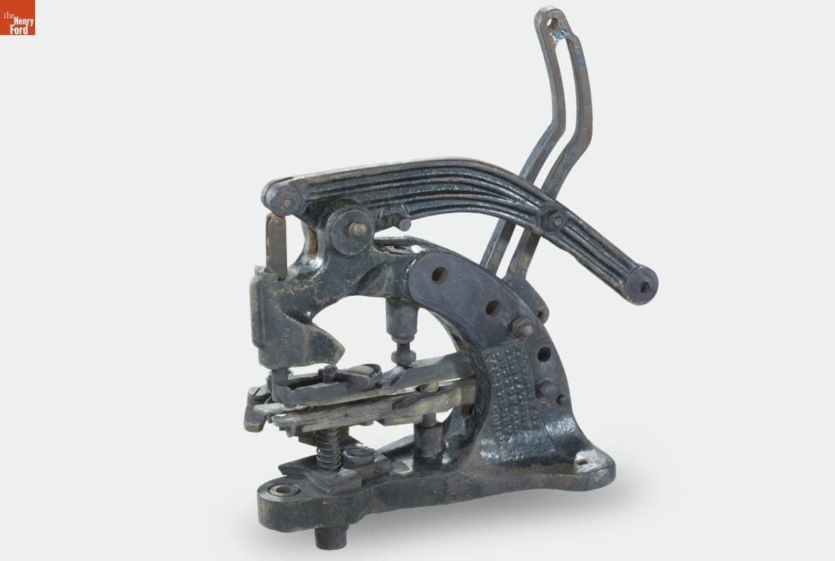 Patent Button Co. Button Attaching Machine, circa 1925