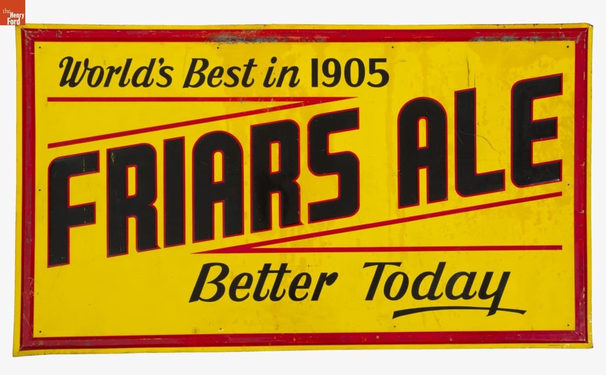 Friars Ale Sign, 1945-1950