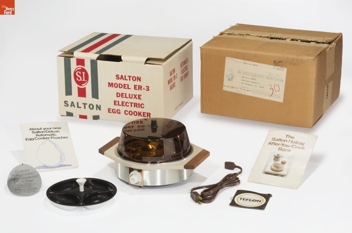 Salton Deluxe Electric Egg Cooker, 1970-1975
