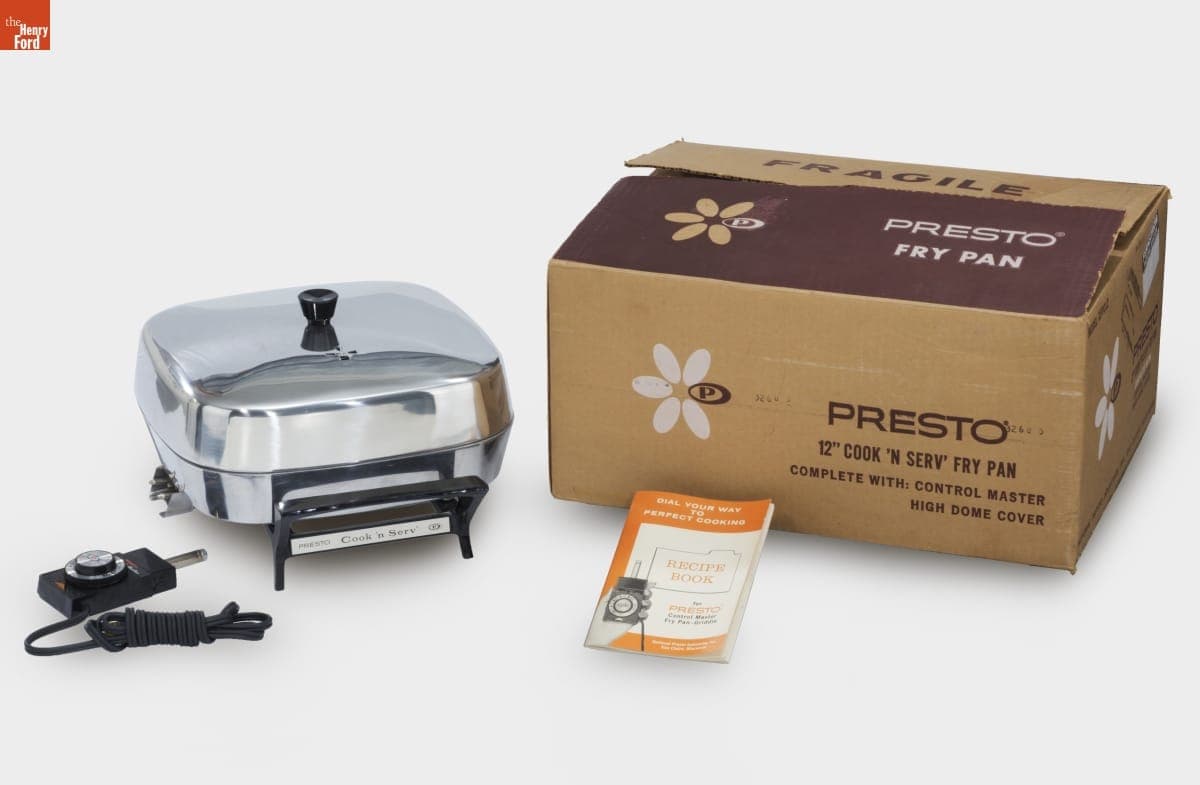 Presto Cook N' Serv' Electric Frying Pan, circa 1970