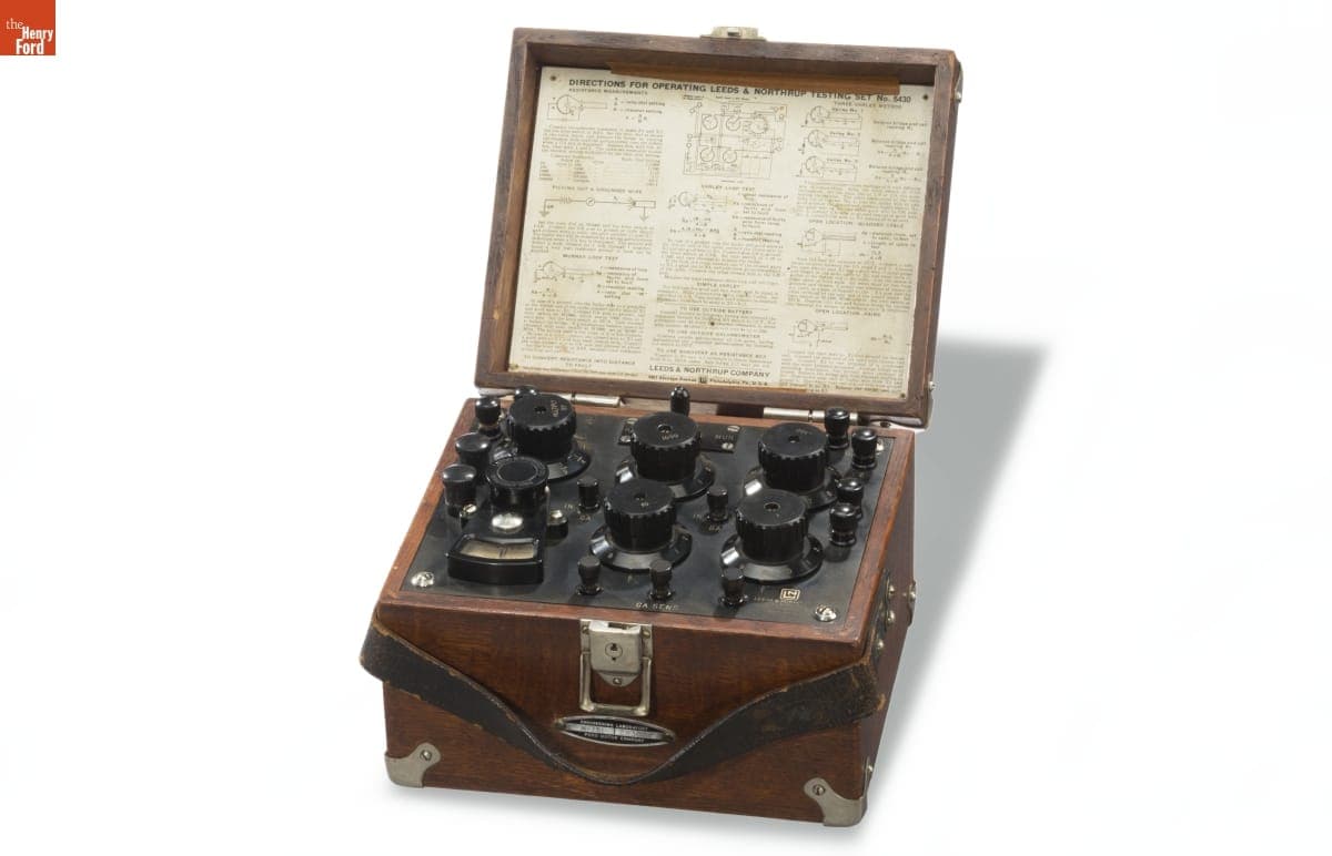 Leeds & Northrup Wheatstone Bridge Test Set No. 5430, Used by Ford Motor Company, circa 1928
