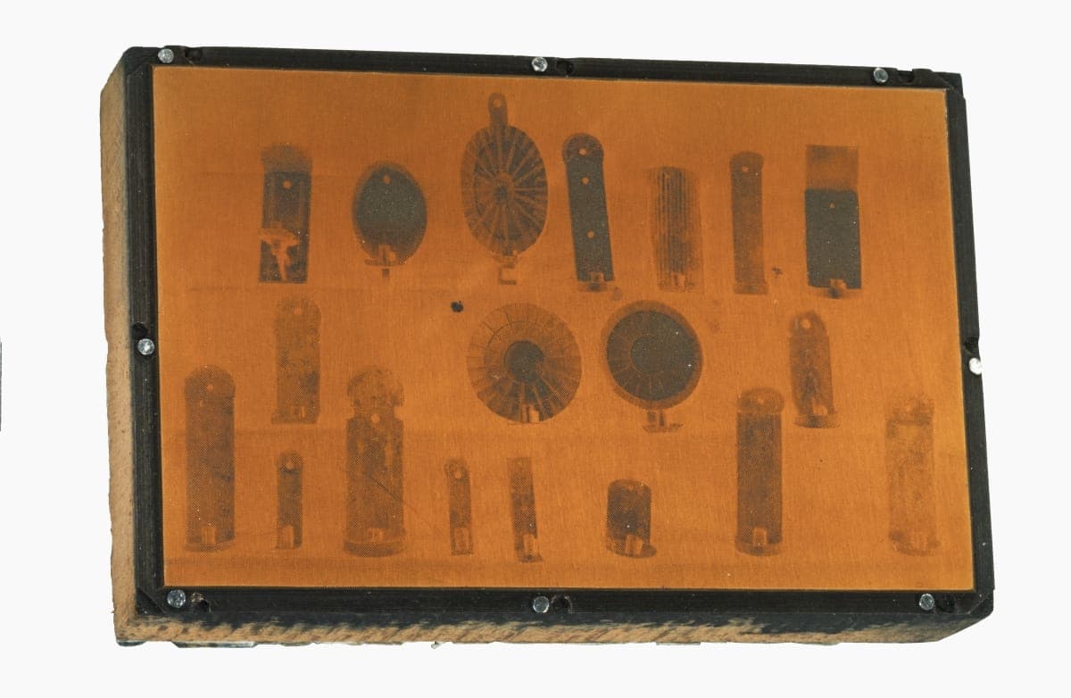 Printing Plate with Image of Candle Sconces