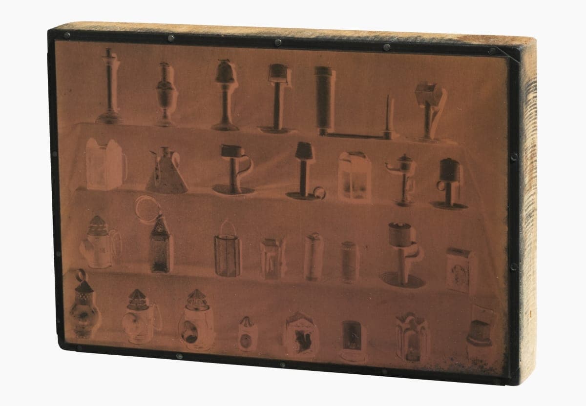Printing Plate with Image of Lamps and Lanterns