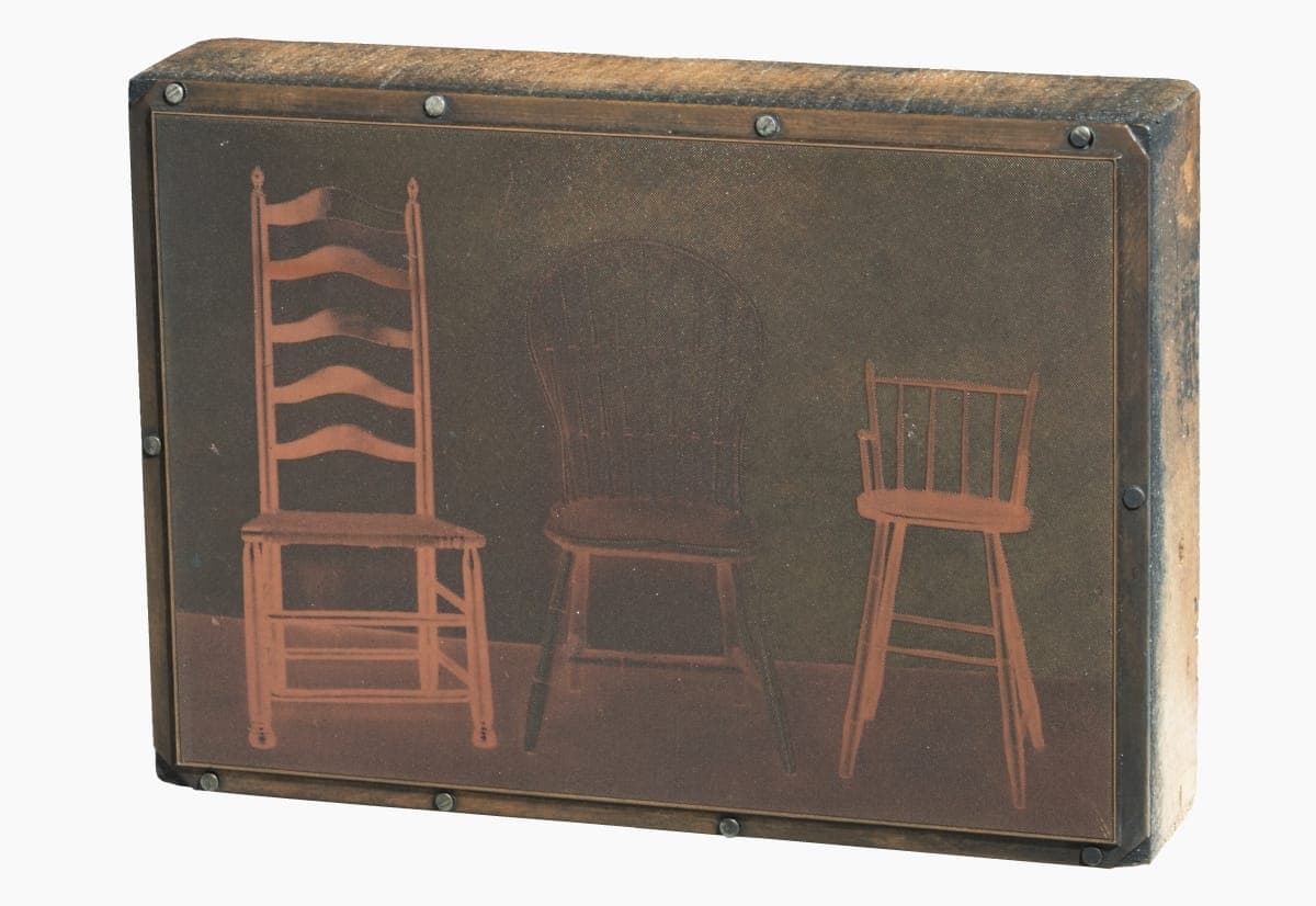 Printing Plate with Image of Chairs