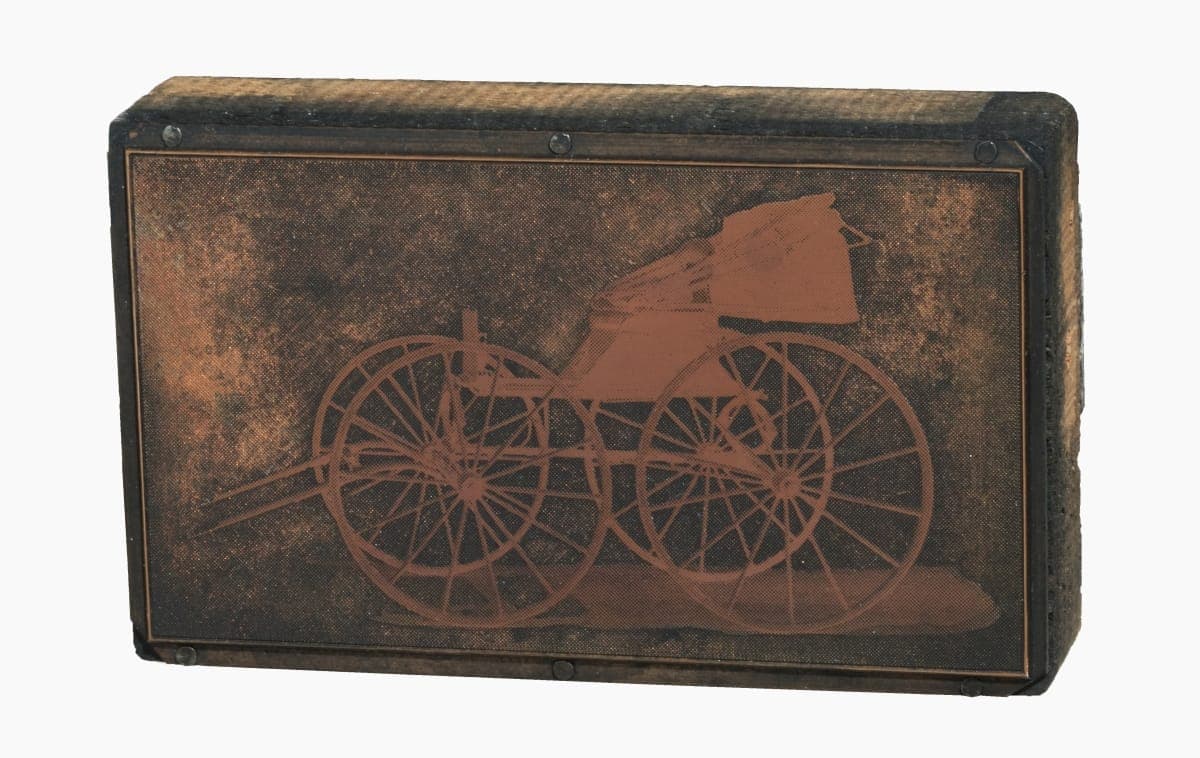 Printing Plate with Image of a Doctor's Buggy