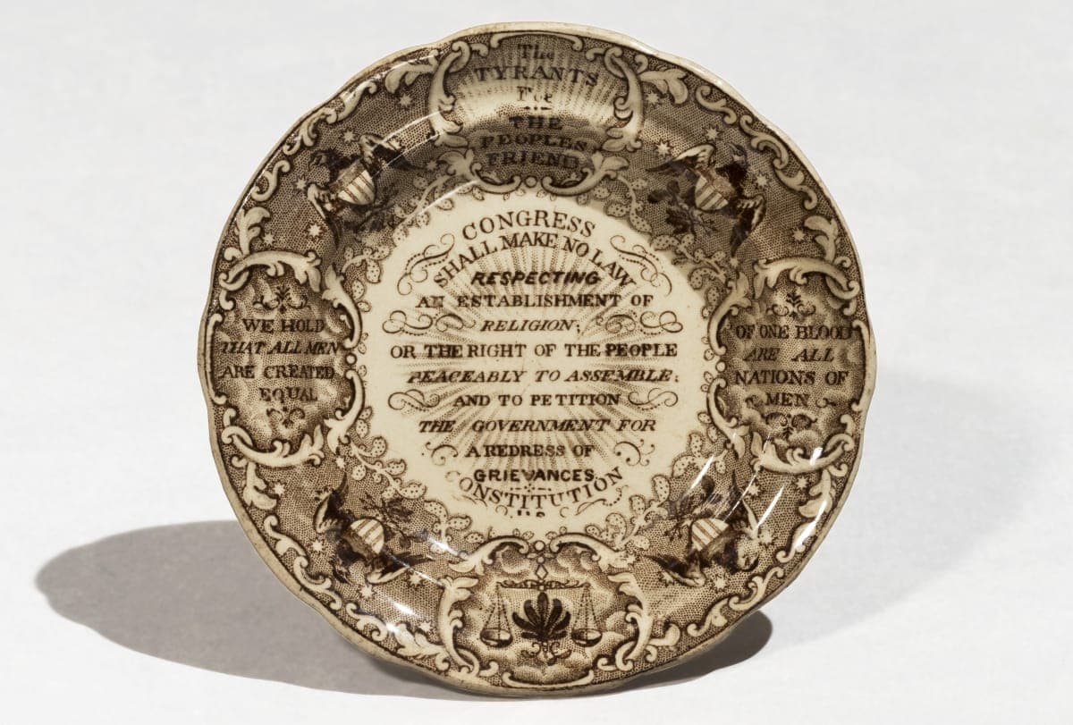 Cup Plate, circa 1835