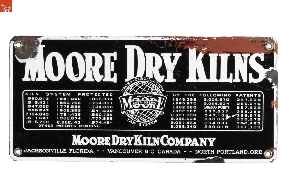 Moore Dry Kilns Sign, 1936-1969
