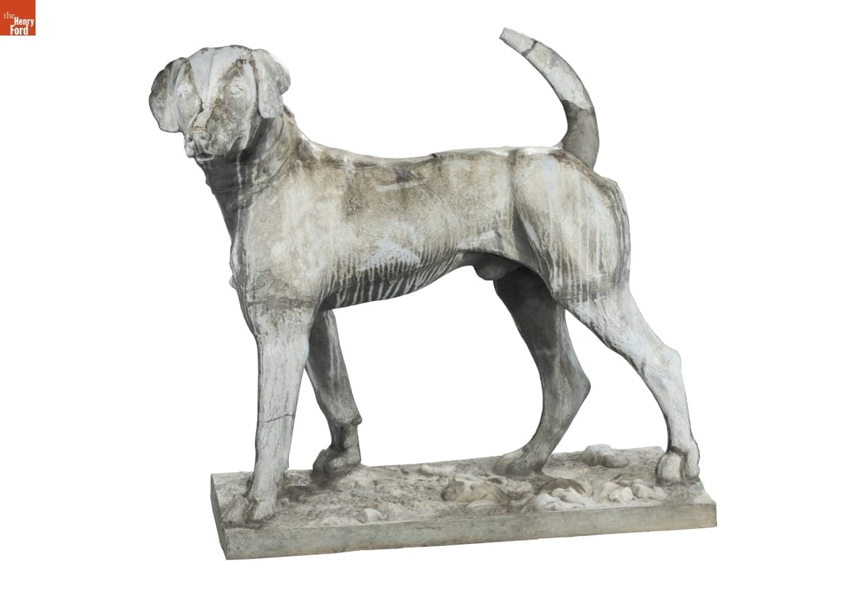 Dog Garden Statue, 1870-1915
