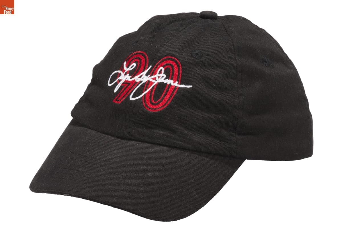 Cap Commemorating Lyn St. James' Appearances in the Indianapolis 500, Worn by Lyn St. James, 2000