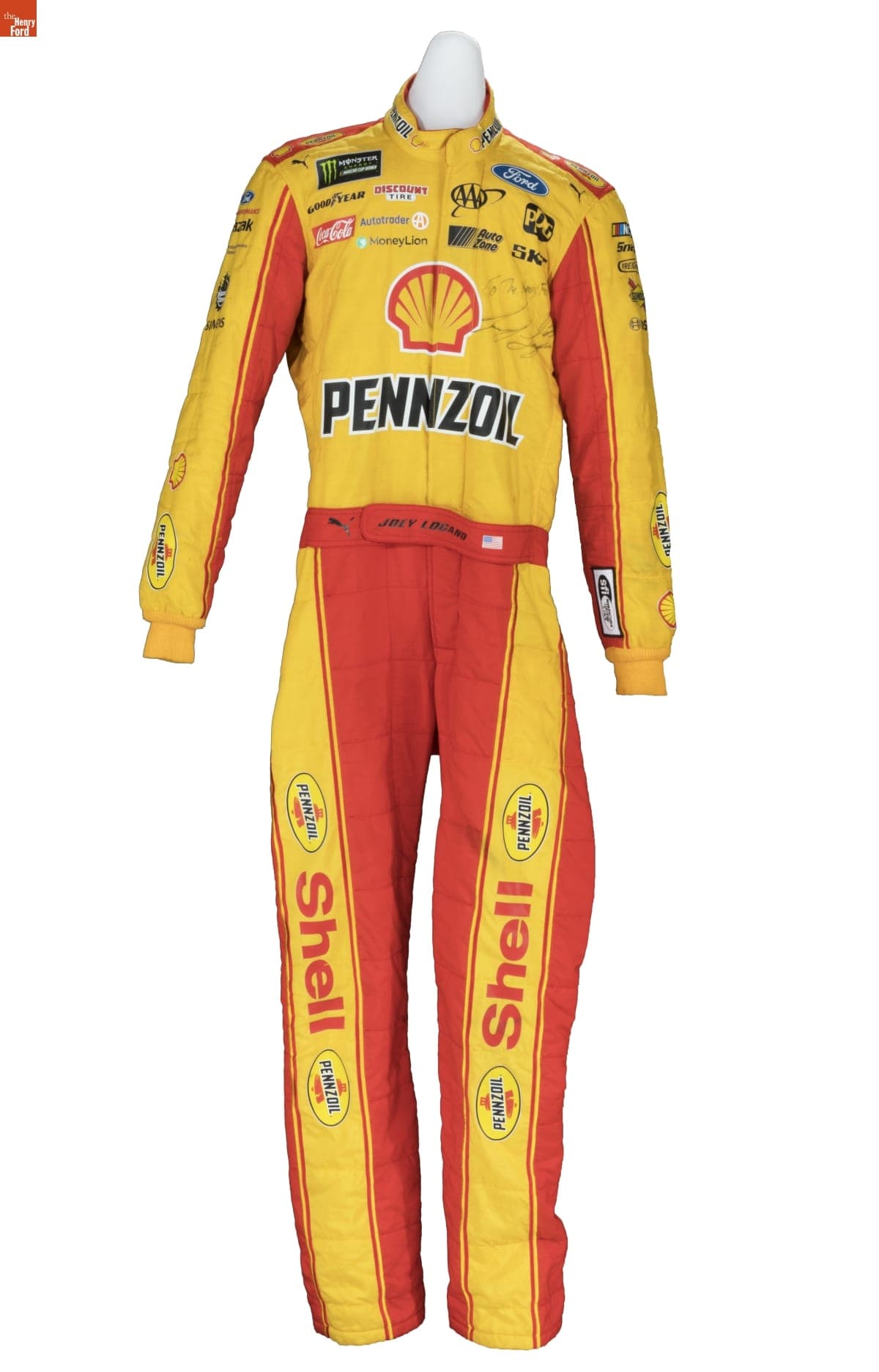 Racing Suit Worn by Joey Logano While Competing in the Ford EcoBoost 400 Race, Homestead, Florida, 2018