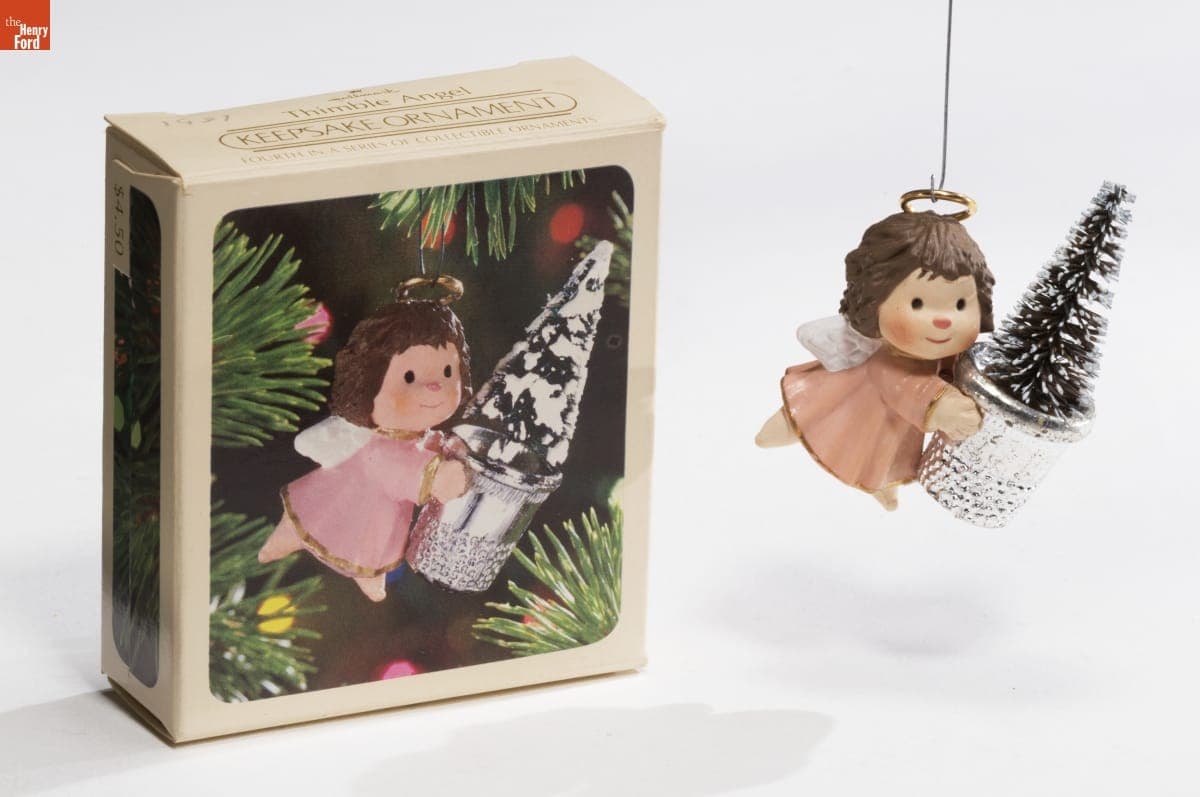 Hallmark "Thimble Series: Thimble Angel" Christmas Ornament, 1981