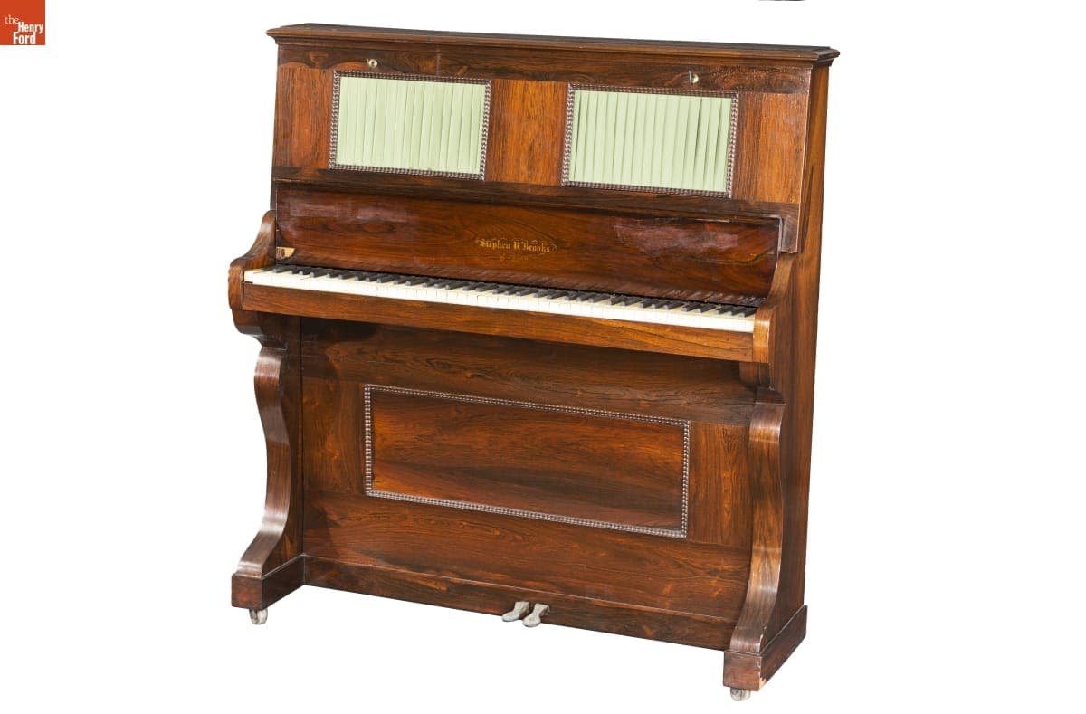 Stephen D. Brooks Upright Piano, 1850-1860