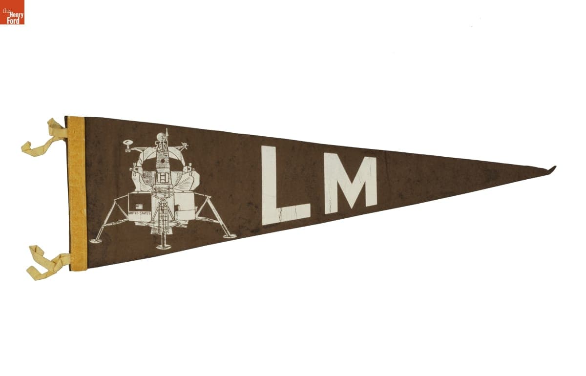 Apollo Lunar Module "LM" Pennant, circa 1969