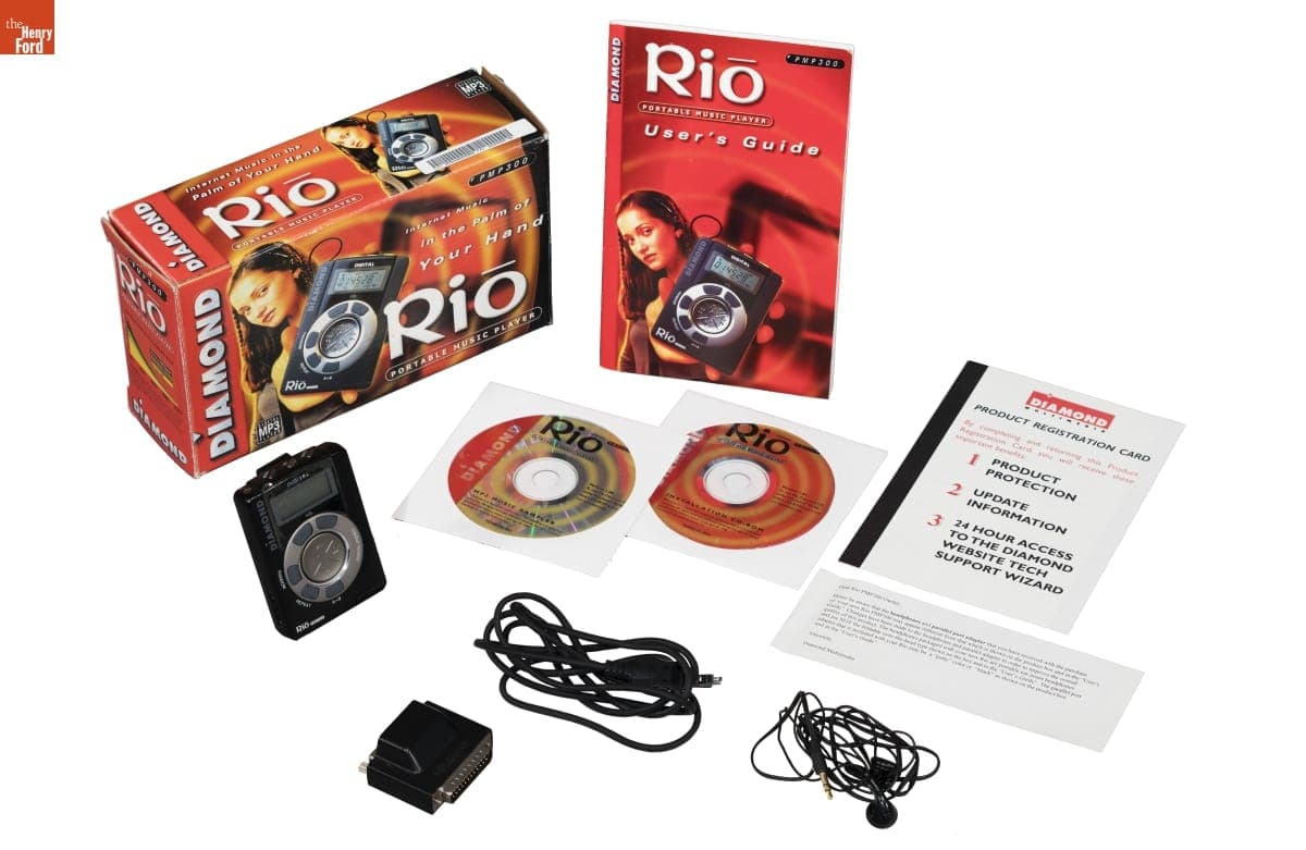 Diamond Multimedia Systems "Rio" Portable MP3 Player, 1998