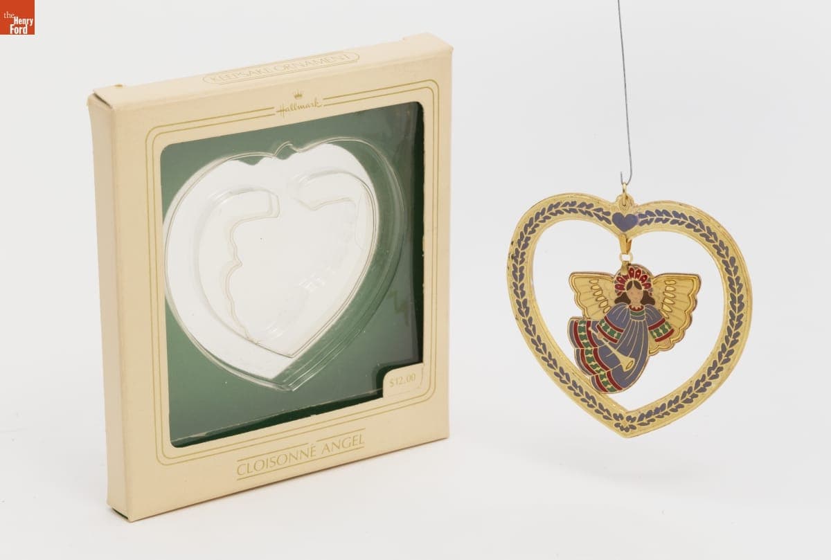 Hallmark "Cloisonne Angel" Christmas Ornament, 1982