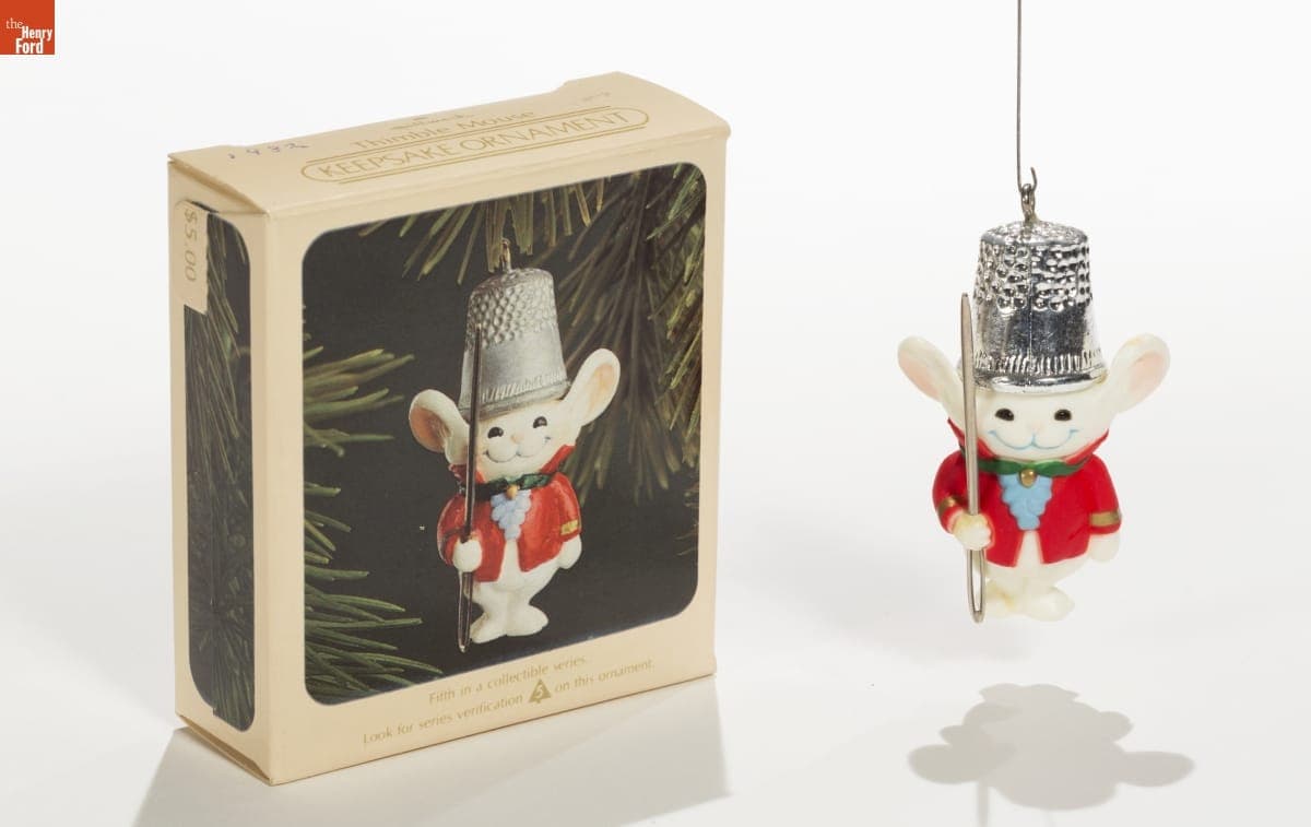 Hallmark "Thimble Series: Thimble Mouse" Christmas Ornament, 1982
