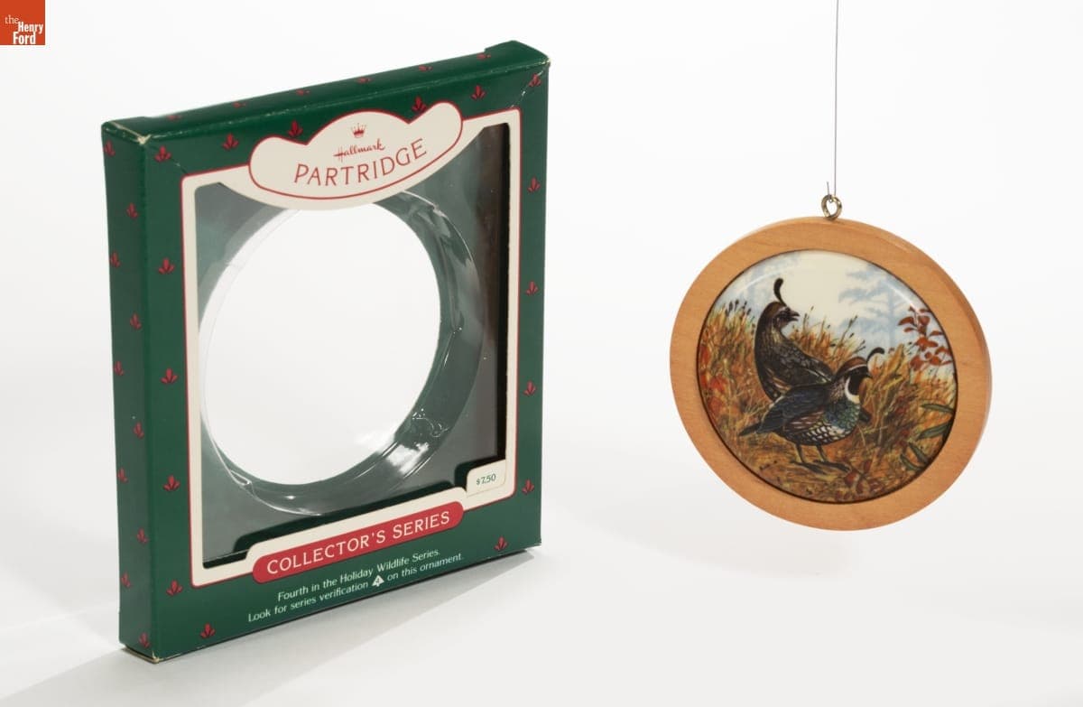 Hallmark "Holiday Wildlife Series: Partridge" Christmas Ornament, 1985