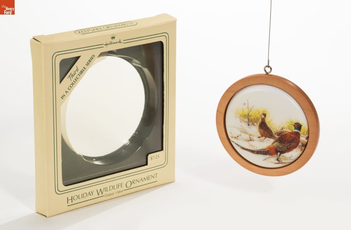 Hallmark "Holiday Wildlife Series: Pheasants" Christmas Ornament, 1984
