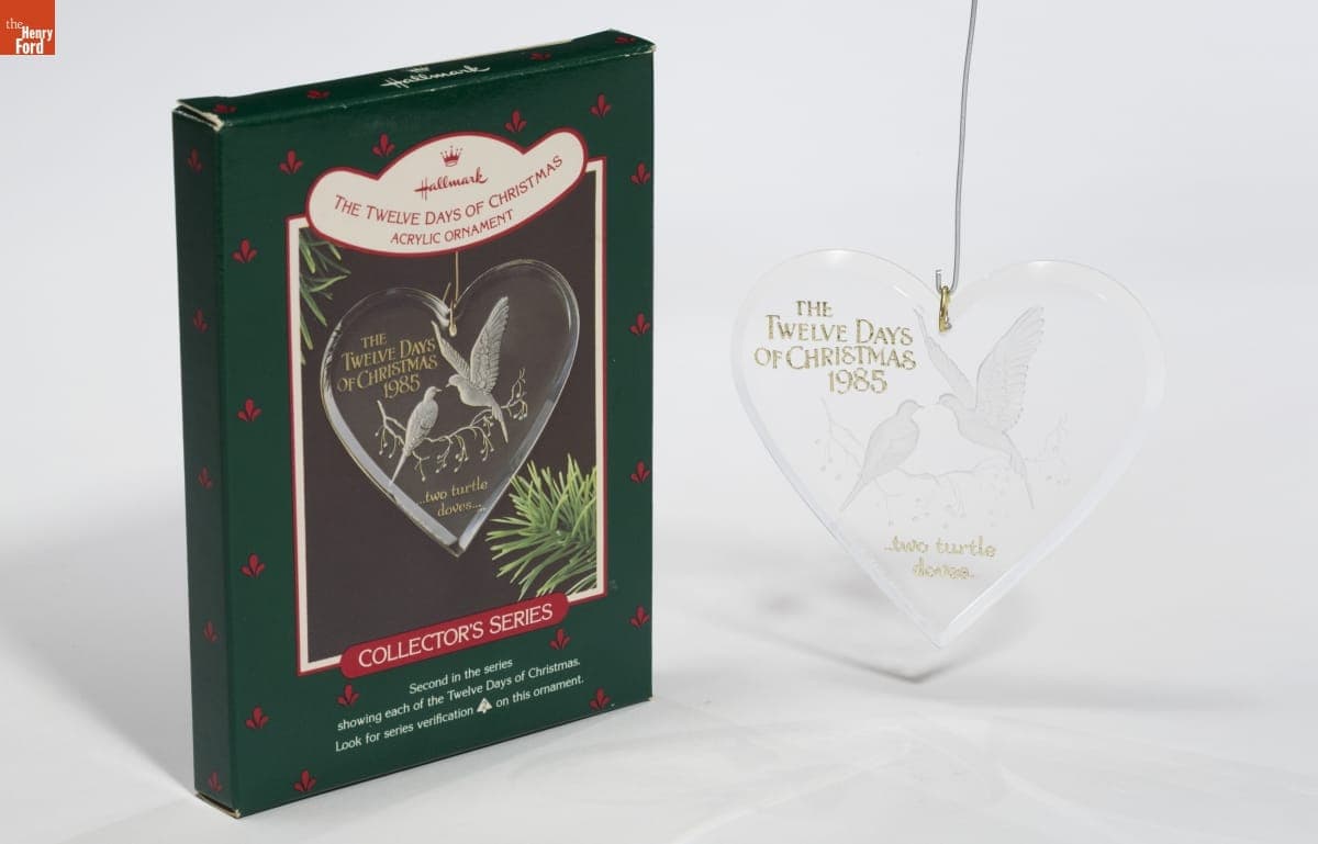 Hallmark "Twelve Days of Christmas Series: Two Turtle Doves" Christmas Ornament, 1985