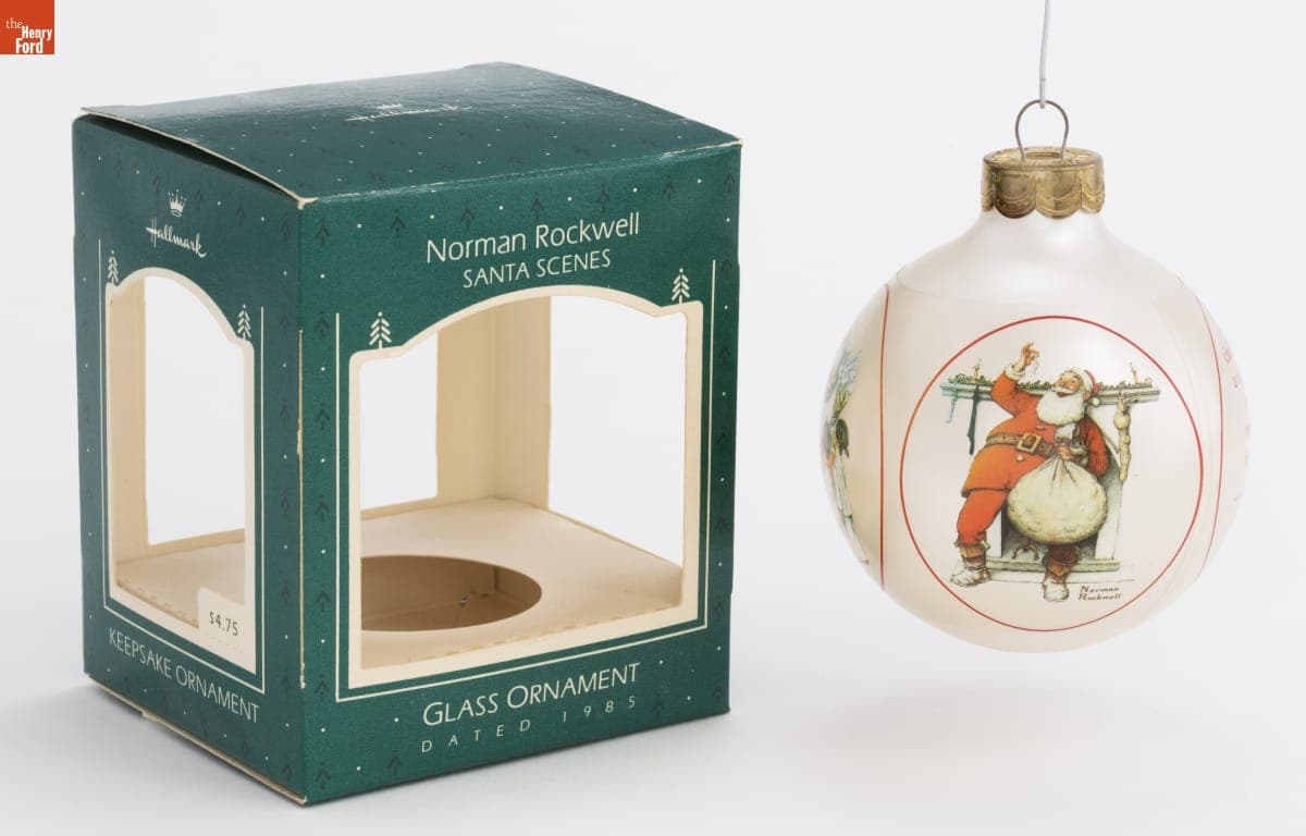 Hallmark "Norman Rockwell: Santa Scenes" Christmas Ornament, 1985