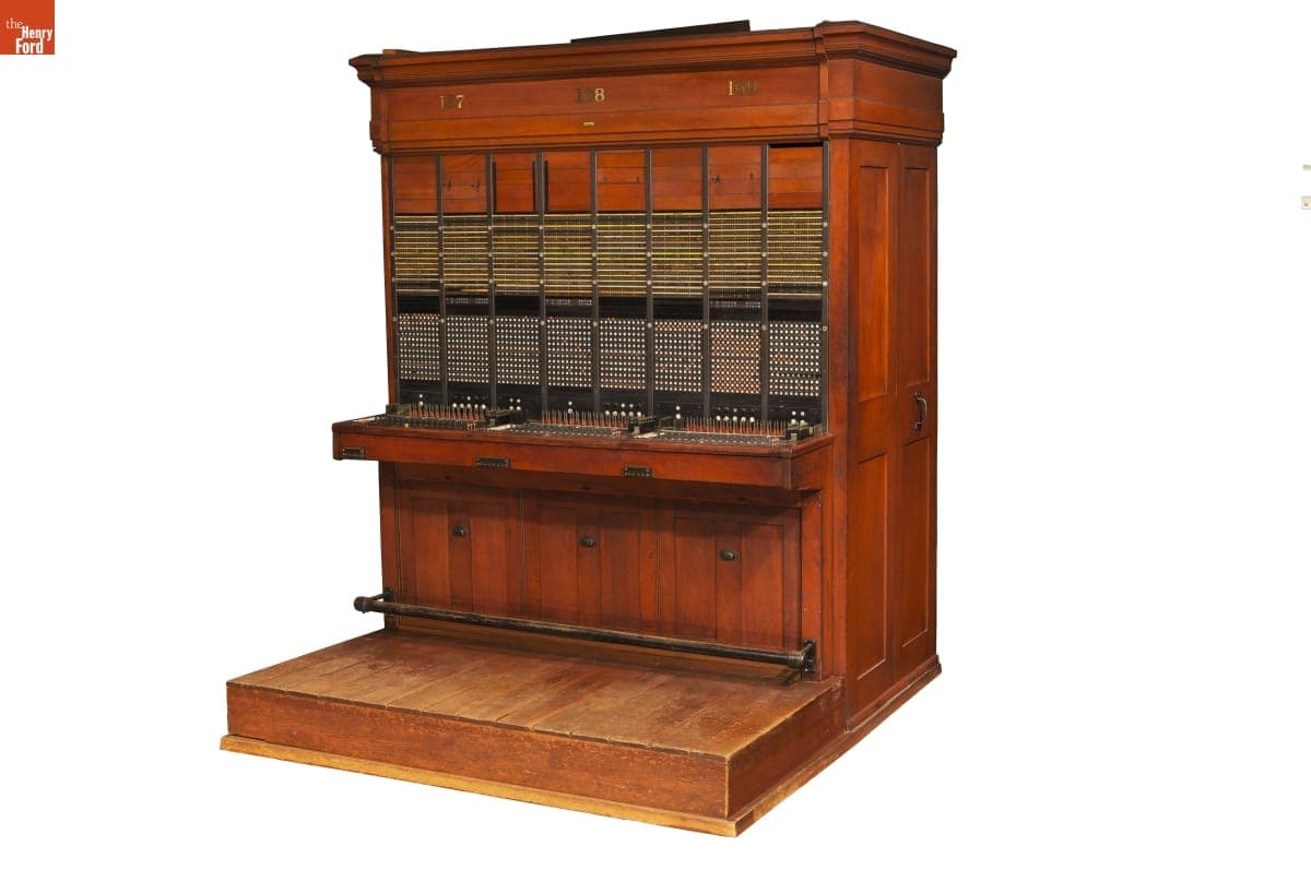 Western Electric Telephone Switchboard, Used by the Michigan Bell Telephone Company, circa 1930
