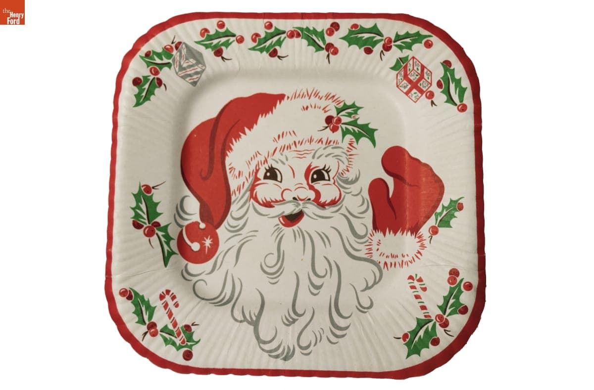 Christmas Party Plates, 1950-1960