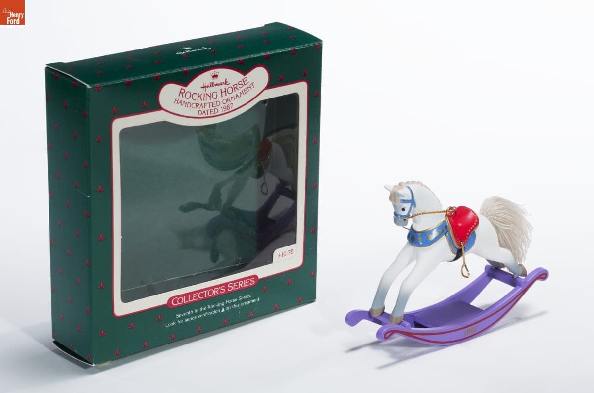 Hallmark "Rocking Horse Series" Christmas Ornament, 1987
