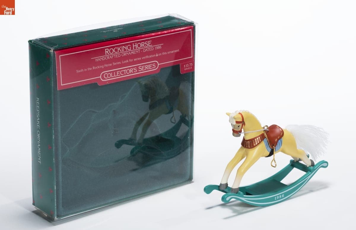Hallmark "Rocking Horse Series" Christmas Ornament, 1986