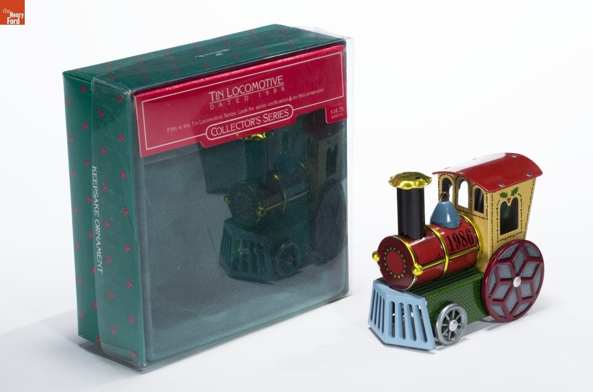 Hallmark "Tin Locomotive" Christmas Ornament, 1986
