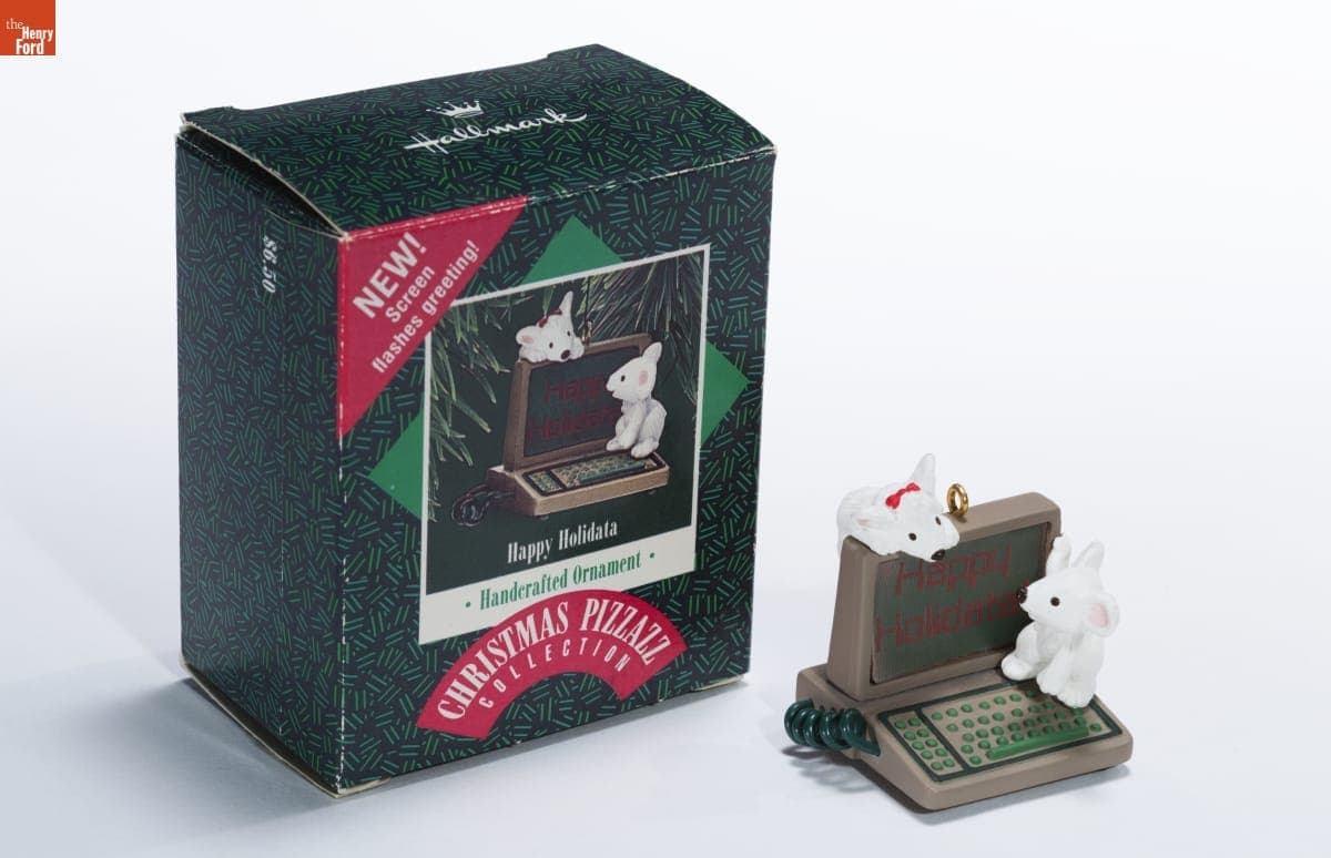 Hallmark "Christmas Pizzazz Collection: Happy Holidata" Christmas Ornament, 1987