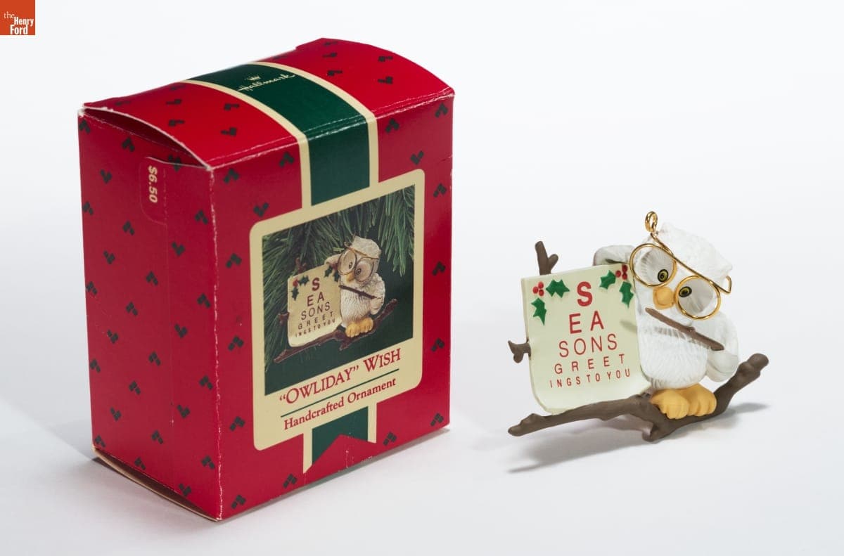 Hallmark ""Owliday" Wish" Christmas Ornament, 1987